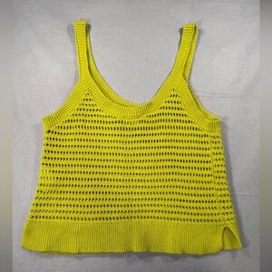 Abercrombie & Fitch Vibrant Chartreuse Knit Tank Top